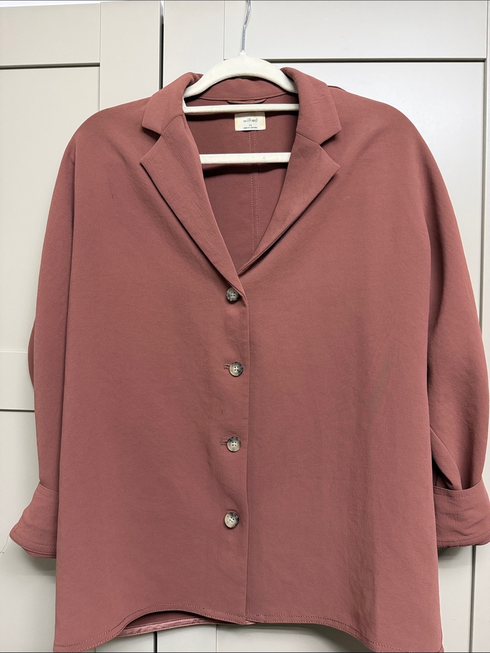 Wilfred Dusty Rose Relaxed Blazer Jacket XS